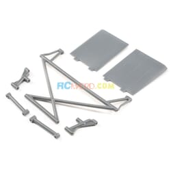 Rear Tower Support X-Bar Mud Guards Gray  Rock Rey