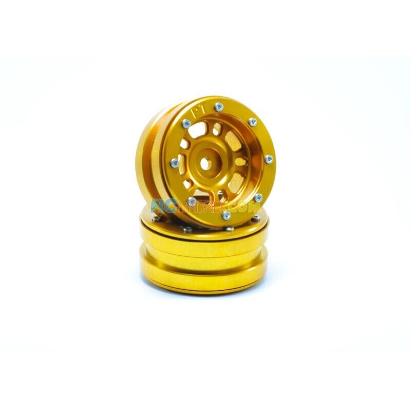 LLantas de Aluminio Beadlock PT-Distractor Dorada 1.9 (2 uds.) LLantas de Aluminio Beadlock PT-Distractor Dorada 1.9 (2 uds.)