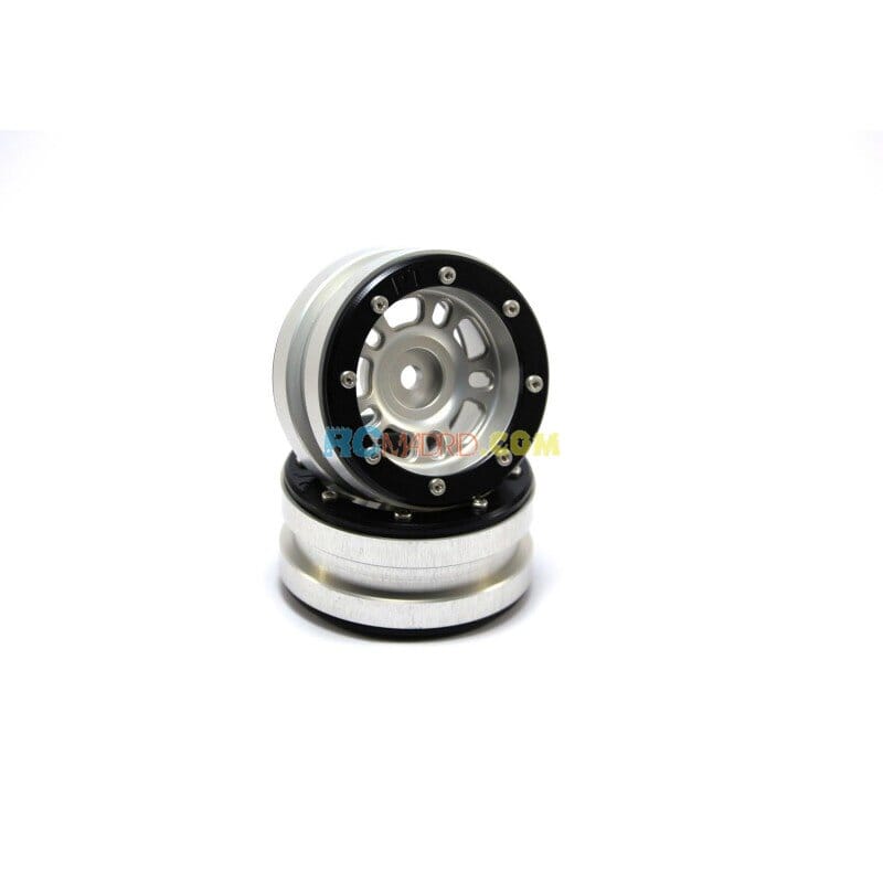 LLantas de Aluminio Beadlock PT-Distractor Plata/Negra 1.9 (2 uds.) LLantas de Aluminio Beadlock PT-Distractor Plata/Negra 1.9 (2 uds.)
