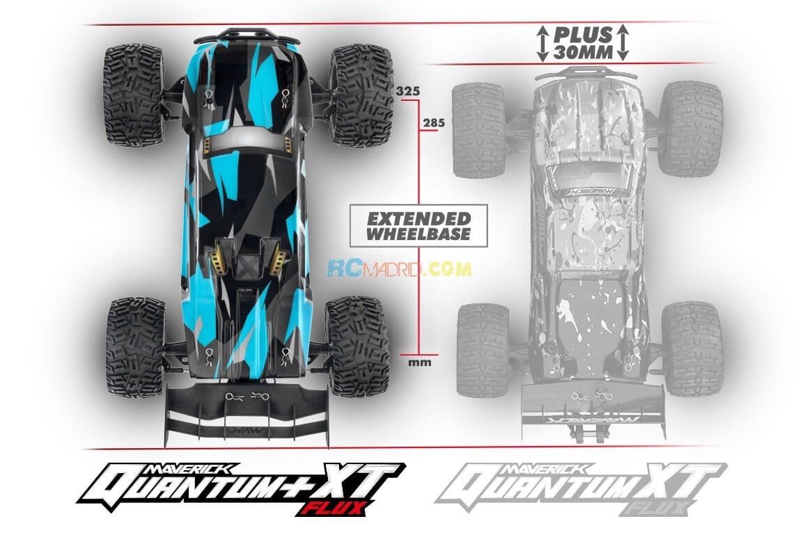 Quantum plus XT FLUX 3S 1/10 4WD Stadium Truck Azul