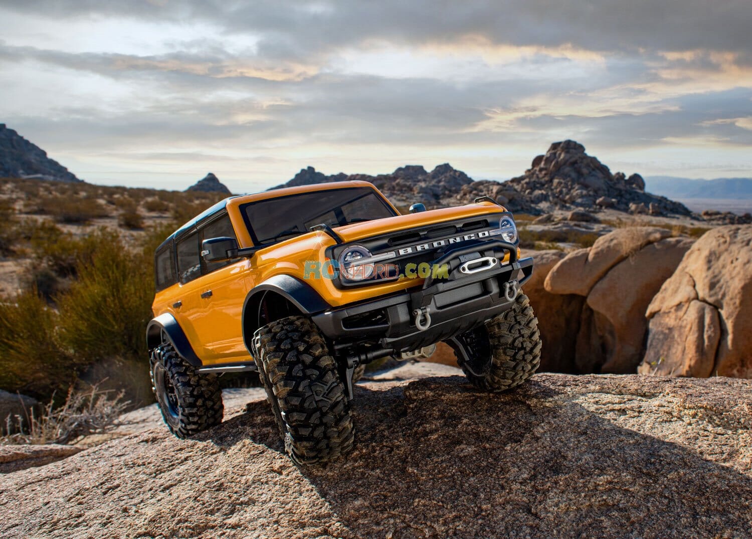 Elimina Parafanghi Traxxas TRX-4 Ford Bronco 2021 - Set 4 Pezzi Verniciati Nero - Foto 1