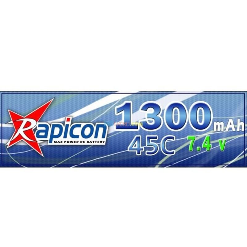 Lipo Rapicon 7.4V 1300mAh 2S 45C