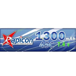 Lipo Rapicon 7.4V 1300mAh 2S 45C
