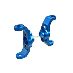 Bloques de ruedas aluminio 6061-T6 (anodizado azul) (izquierda