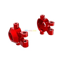 Bloques de dirección aluminio 6061-T6 (anodizado rojo) (izquierdo