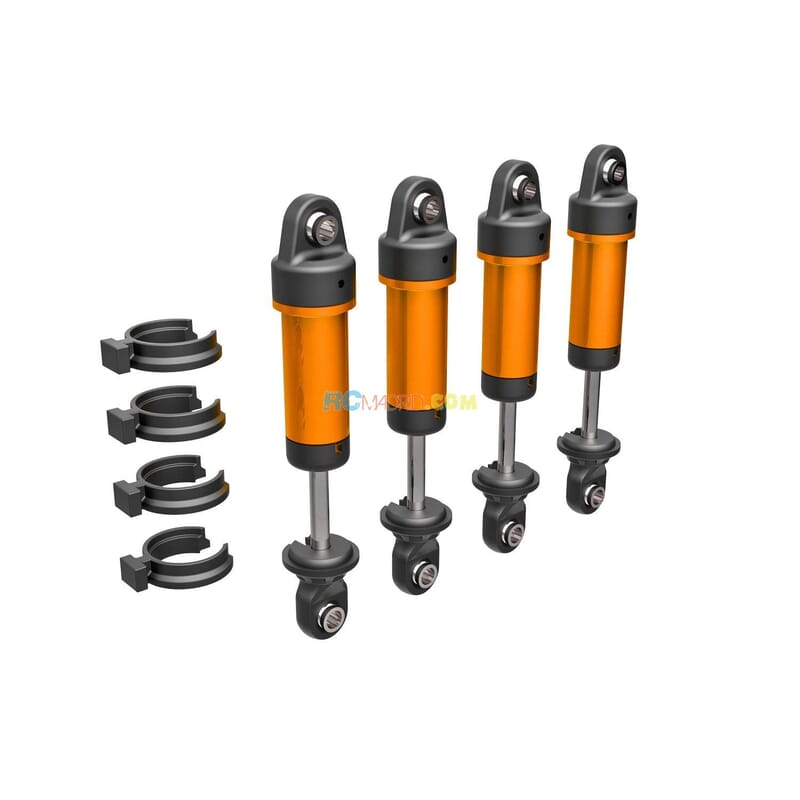 Amortiguadores GTM aluminio 6061-T6 (anodizado naranja) (completamente ensamblados