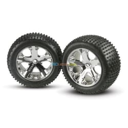 Neumáticos y ruedas ensamblados pegados (2.8) (Rueda cromada