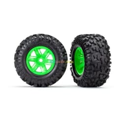Neumáticos y ruedas ensamblados pegados (ruedas verdes X-Maxx