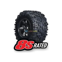 Neumáticos y ruedas ensamblados pegados (ruedas negras X-Maxx