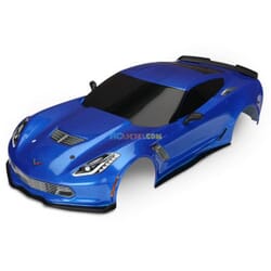 Carrocería Chevrolet Corvette Z06 azul (pintada calcomanías aplicadas)