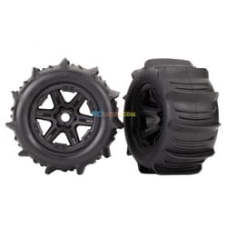 Neumáticos y ruedas ensamblados pegados (ruedas negras de