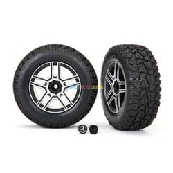 Neumáticos y llantas ensamblados pegados (2.6 negro cromado