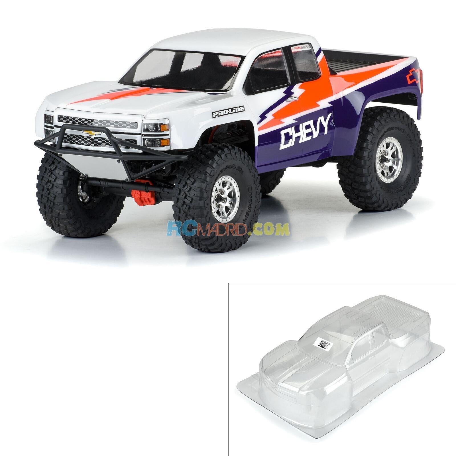 1/10 2015 Chevy Silverado Pre-Rnr Clr Bdy 12.3" WB
