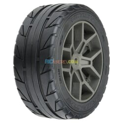 Neumáticos Victory 35/85 2.4" S3 (blando) Street BELTED montados en ruedas grises de 14 mm (2) para Vendetta e Infraction 570 ME