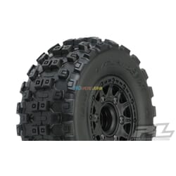 Badlands MX SC 2.2"/3.0" M2 (mediano) Neumáticos todo terreno montados en Raid Black (PRO1015610)