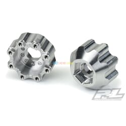 Adaptadores hexagonales de aluminio desplazados de 8x32 a 17 mm y 1/2" (PRO635300)