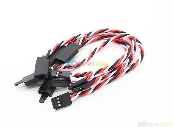 Alargador Servo 80 cm 22AWG trenzado con cierre 2 unidades