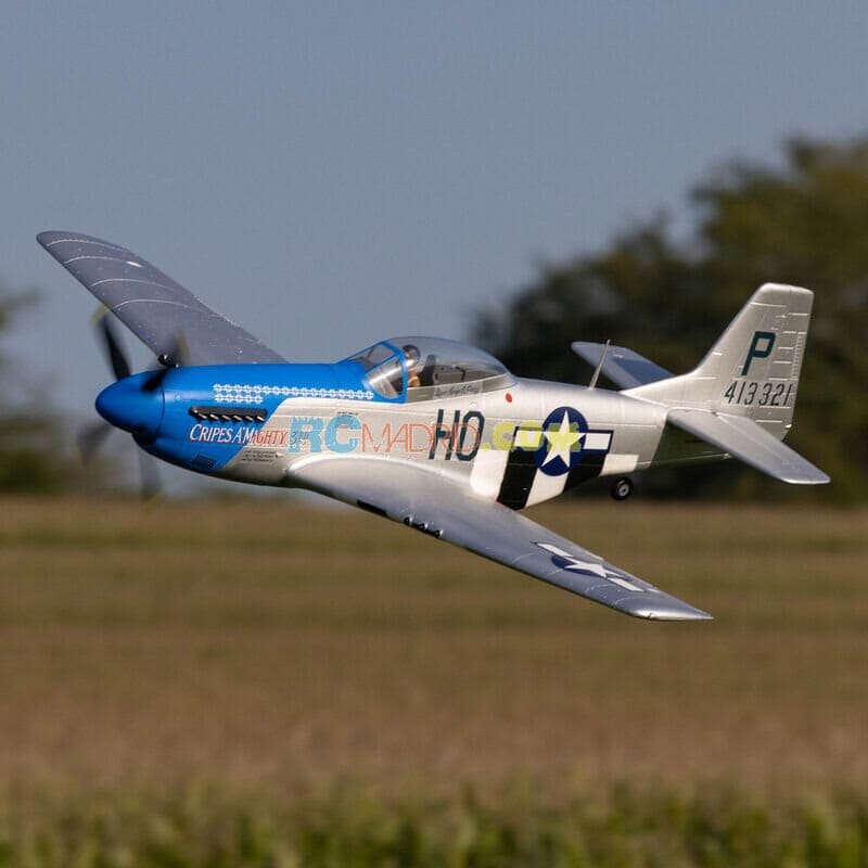 P-51D Mustang 1.2m BNF Basico con AS3X y SAFE Select
