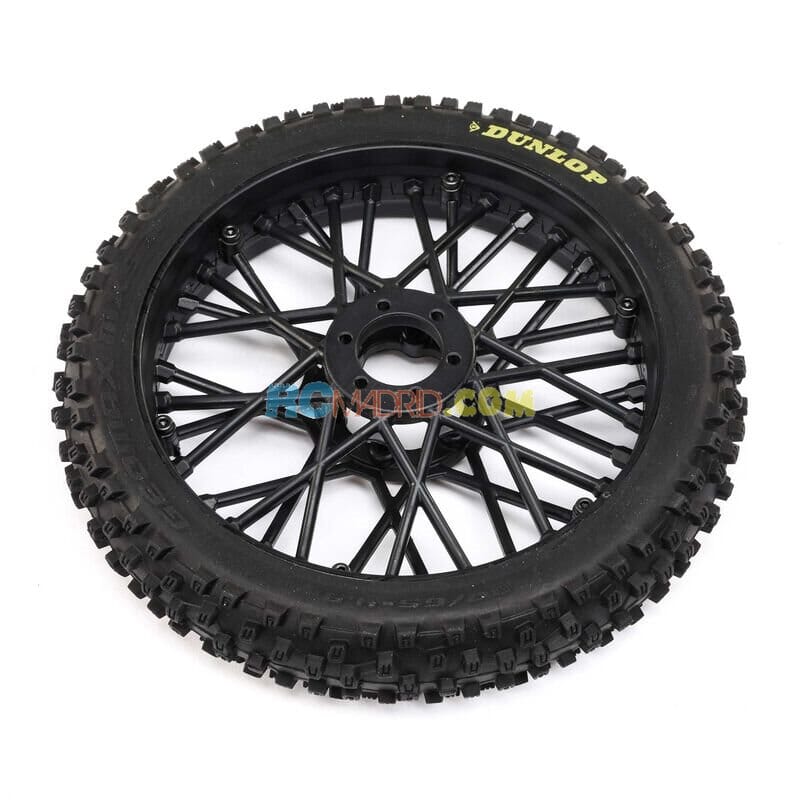 Rueda Delantera Dunlop MX53 Negra montada Promoto-MX