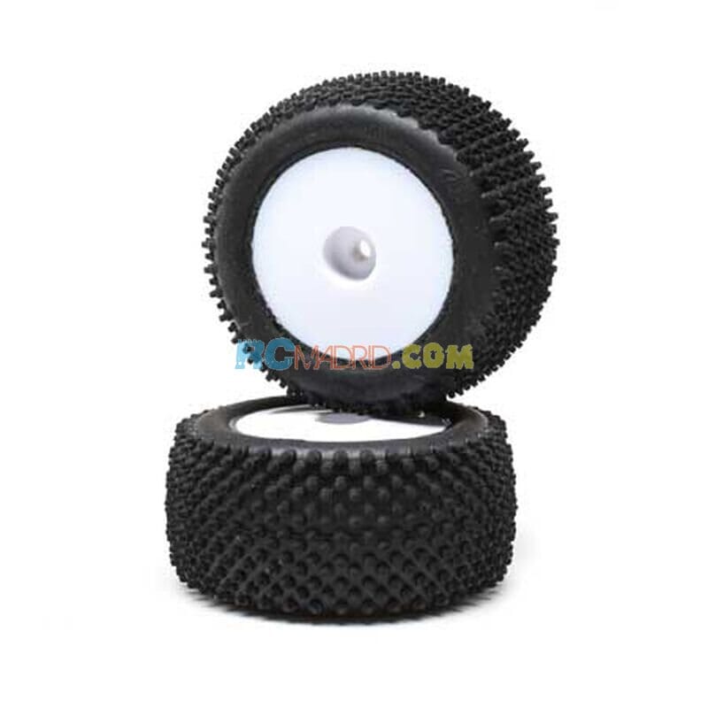 Ruedas con pasador traseros montados blancos (2) Mini-T 2.0