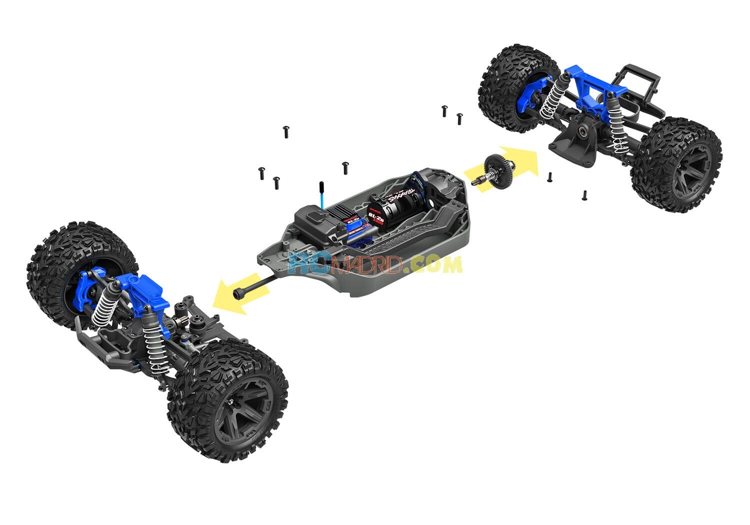 Coche Rustler Traxxas 4X4 BL-2S 4WD