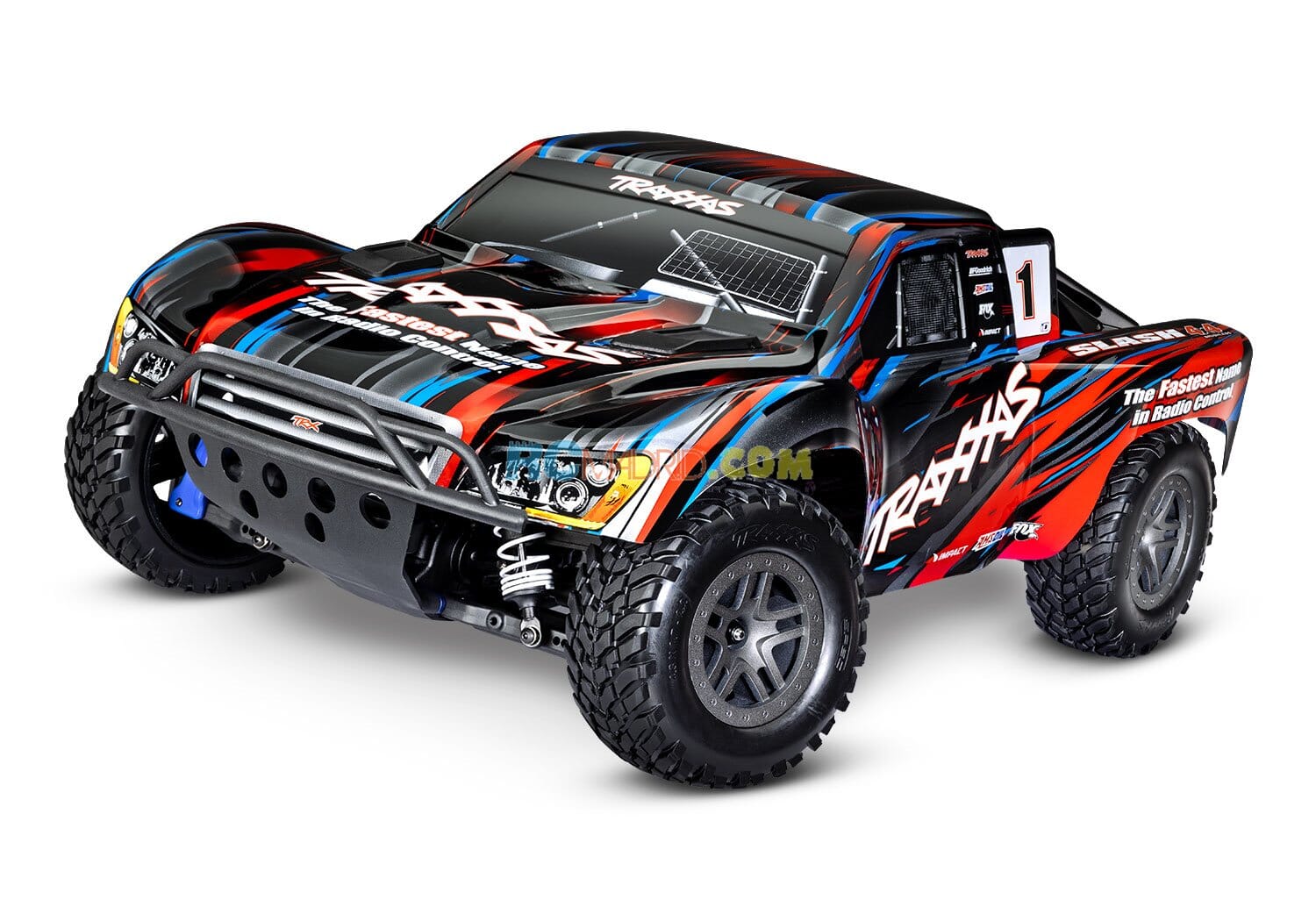 Coche Slash Traxxas 4X4 BL 2S Brushless 1 10 4WD Short Course TQ 2.4GHZ Rojo