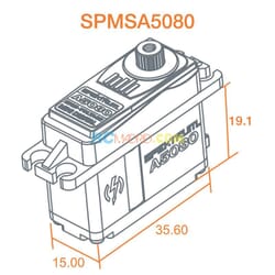 Servo A5080 MT/HS Mini Digital HV