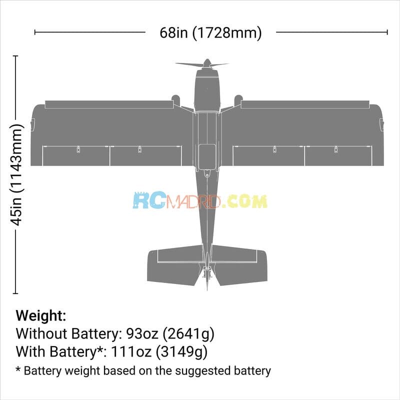 Super Timber 1.7 m BNF Basic AS3X y SAFE Select