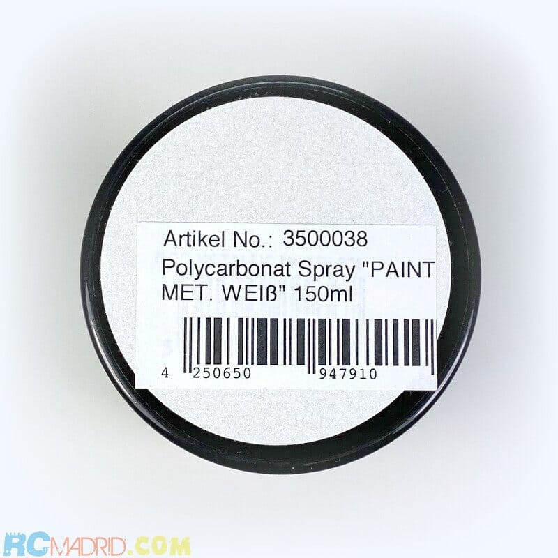 Pintura Lexan 150 ml Blanco Metalizado Pintura Lexan 150 ml Blanco Metalizado