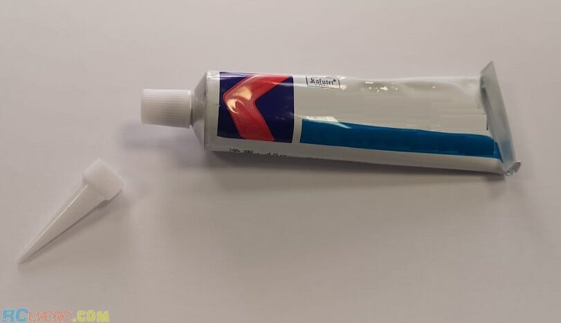 Adhesivo de silicona goma Blanco 45g