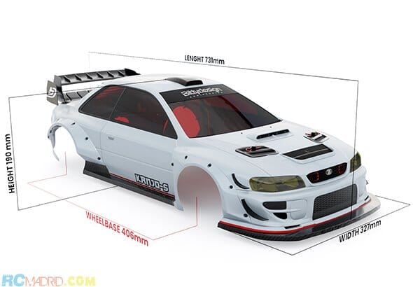 Carrocería KANJO-S 1/7 Transparente ARRMA Felony Precortada