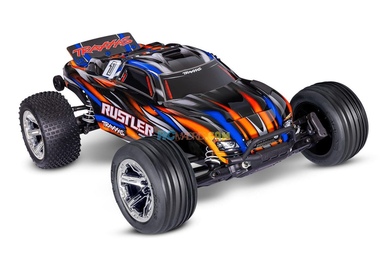 Traxxas Rustler 2WD BL2s HD Naranja