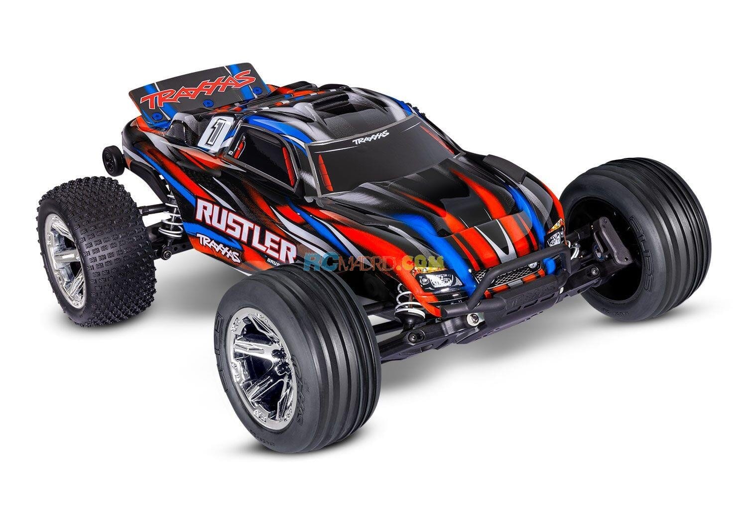 Traxxas Rustler 2WD BL2s HD Rojo