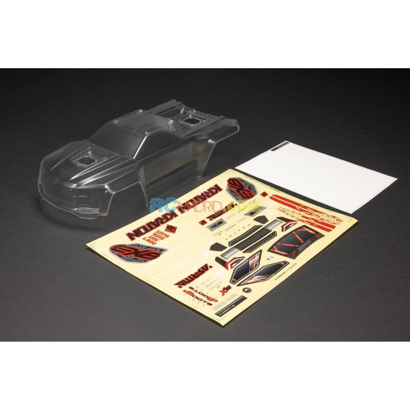 Carrocería transparente 1/8 con calcomanías KRATON 6S BLX