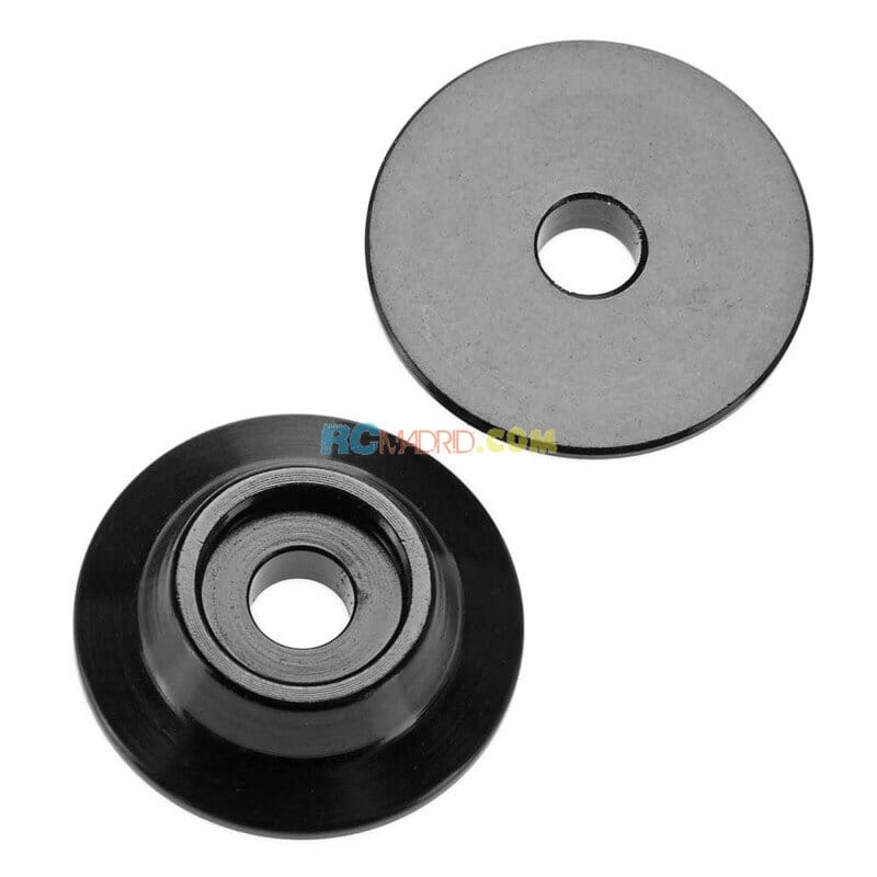 Botón de alerón de aluminio negro (2)