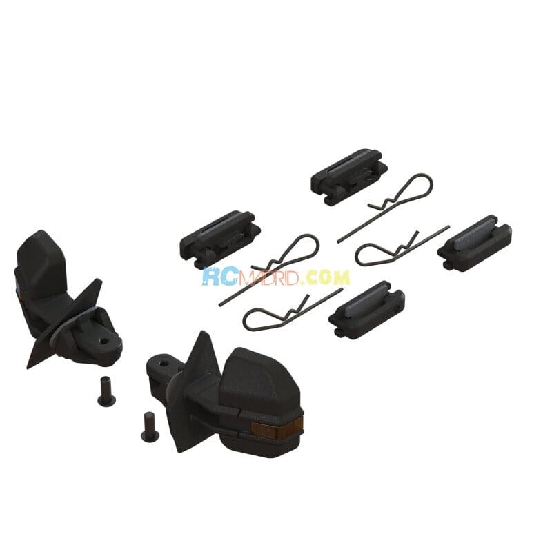 Conjunto de espejo retrovisor y manija de puerta