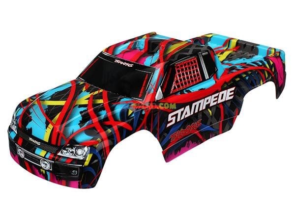 Carrocería Stampede gráficos hawaianos (pintados calcomanías aplicadas) TRX3649