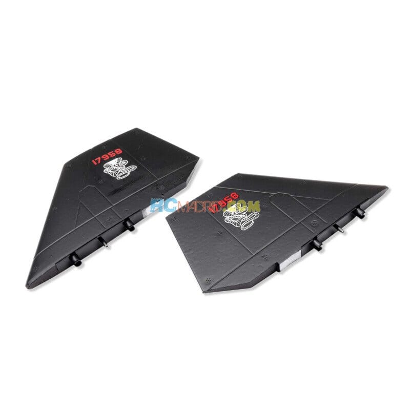 Juego de aletas negras SR-71 Twin 40 mm