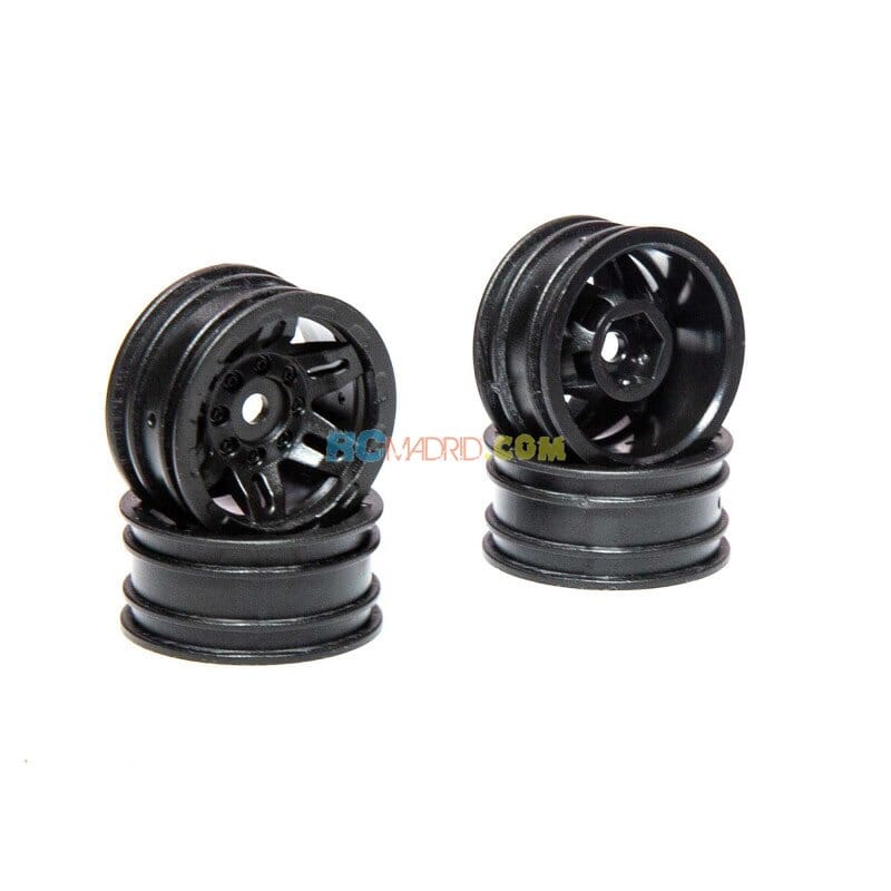 1.0 Ruedas Rockster Negras (4): SCX24 AX24