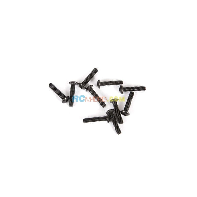 Tuerca hexagonal fina M3 (negra) (10 piezas)