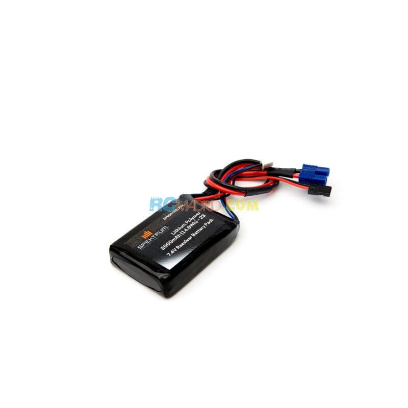 Batería receptor LiPo 2S de 7.4 V y 2000 mAh