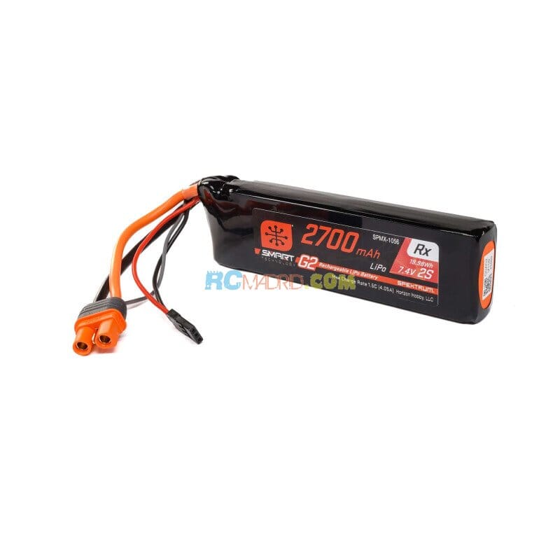 Batería LiPo receptor SMART G2 de 7.4 V 2700 mAh