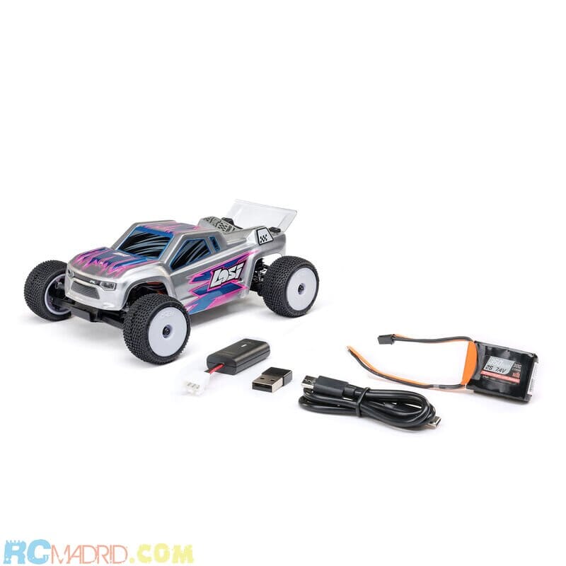 Losi 1/28 Micro-T 2S 2WD RTR Stadium Truck (Bateria y Cargador)