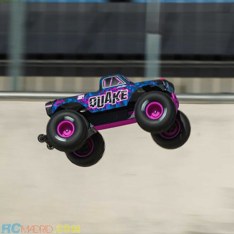 Coche QUAKE 223S DSC 2WD RTR Monster Truck Brushless Púrpura