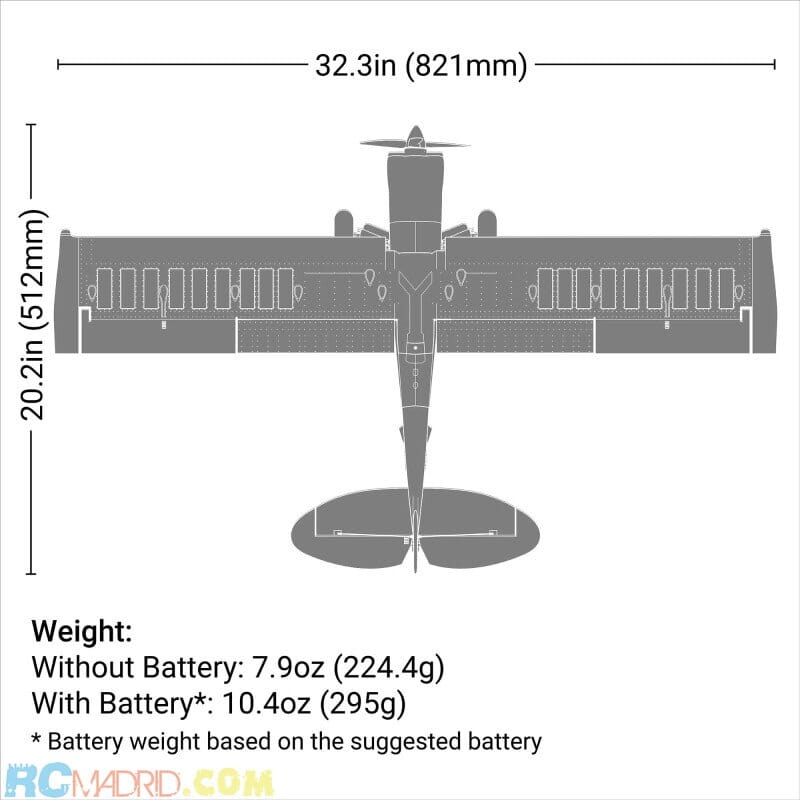 Micro Scrappy 800mm BNF Basic coh AS3X y SAFE Select