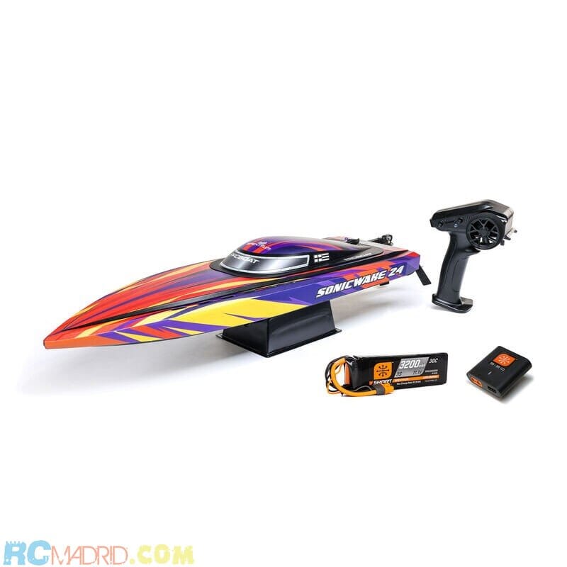 Lancha Sonicwake 24" Autoenderezado Brushless Deep-V RTR (Batería y Cargador Incluido)