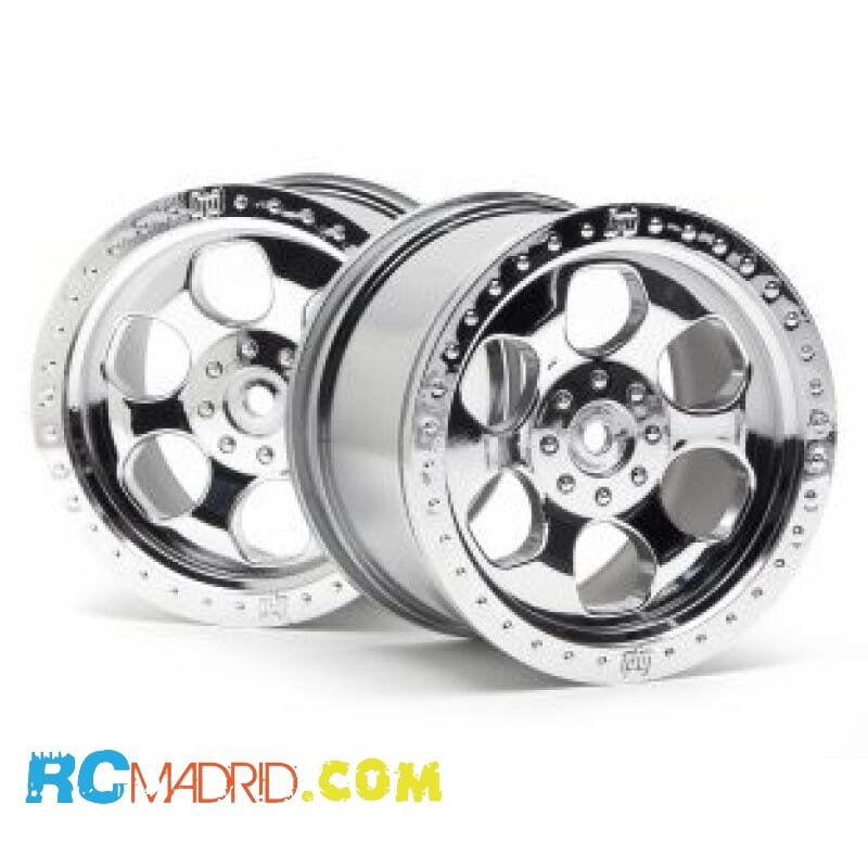6 SPOKE WHEEL SHINY CHROME...