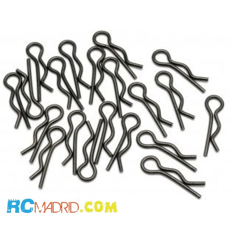 Body Clip (8mm/Black/20pcs)