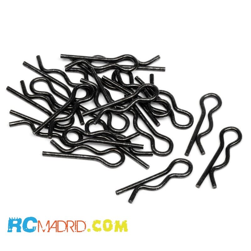 BODY CLIP (6MM/BLACK/20PCS)