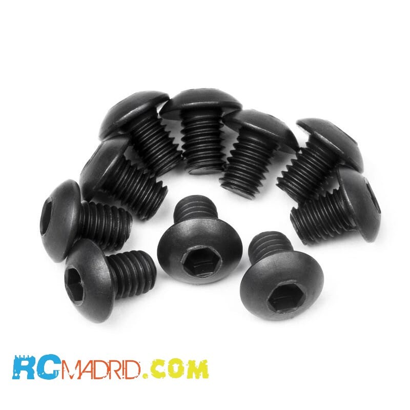 BUTTON HEAD SCREW M3x4mm...